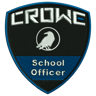 CROWE School Officer Patch Emboidered2